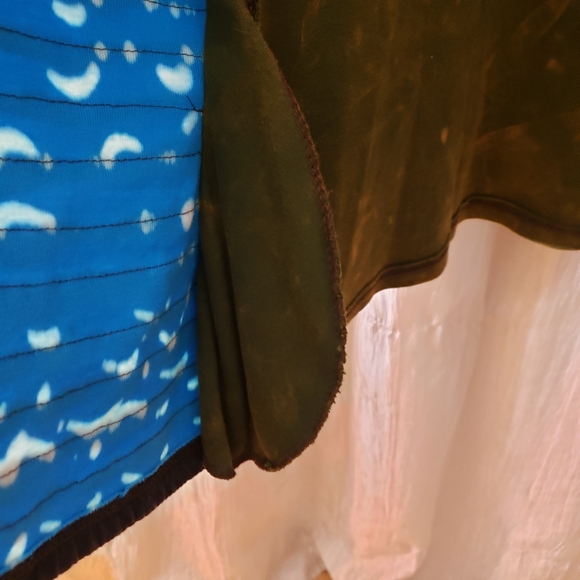 Rising International Zip Up Hoodie Boho Hippie Large Unique Pattern - Picture 11 of 11